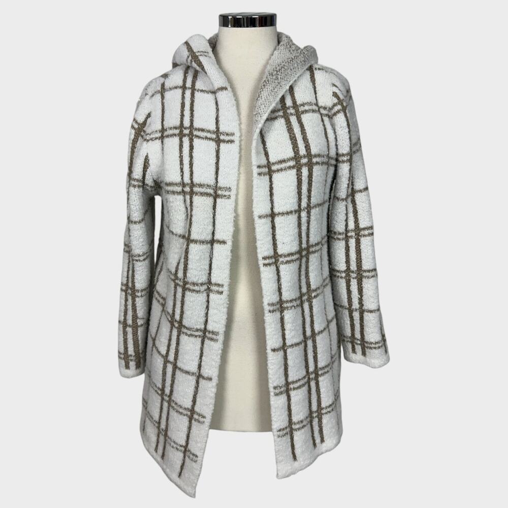 Love Ever After Small Polyester Acrylic Long Open Front Cardigan Sweater Pockets